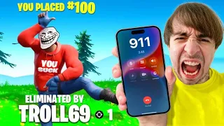 I Stream Sniped Until He Called The POLICE!