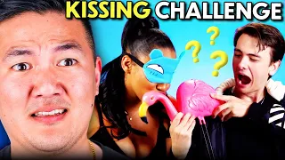 Adults Try To Guess What They're Kissing!