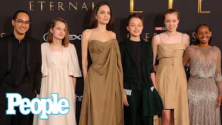 Angelina Jolie Brings Kids Maddox, Zahara, Shiloh, Vivienne and Knox to 'Eternals' Premiere | PEOPLE