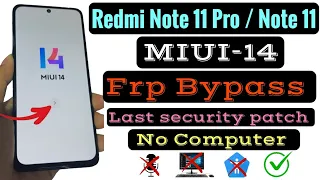 All Xiaomi Redmi Frp Bypass (miui-14) Without Pc / Redmi Note 11 Pro / Note 11 Google Lock bypass