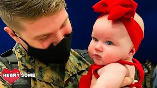 Top 10 Most Heartwarming Military Homecoming Surprises || Heartsome 💖