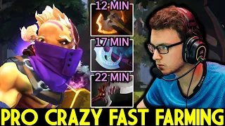 MIRACLE [Anti Mage] Pro Crazy Fast Farming 12 Min Battle Fury 7.25 Dota 2