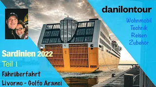 Sardinien 2022/01 Fähre Corsica Sardinia Ferries Kabine von Livorno nach Golfo Aranci mit Wohnmobil