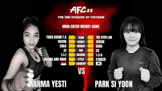 MMA AFC 23 IN VIETNAM : HARMA YESTI (Indonesia) vs PARK SI YOON (Korea)