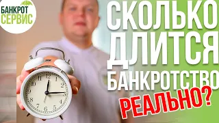 Сколько длится ПРОЦЕДУРА БАНКРОТСТВА? Через сколько СПИШУТ ДОЛГИ на самом деле?