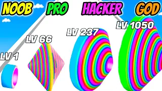 NOOB vs PRO vs HACKER vs GOD - Circle Dash 3D
