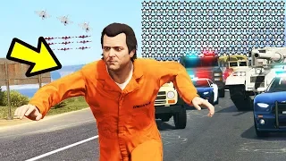 GTA 5 - 500 STAR WANTED LEVEL!! (Can We Escape?)