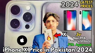 iPhone X Price in Pakistan 2024 | Jv ,Non PTA (Factory Unlocked) ,PTA Approved | Price Series