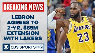 LeBron agrees to two-year, $85 million max contract extension  CBS Sports HQ