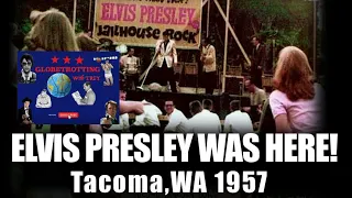 Elvis Presley at The Lincoln Bowl on September 1st, 1957 in Tacoma,WA