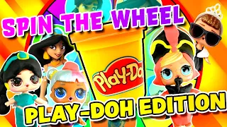 LOL Surprise Dolls Aladdin Spin the Wheel Play-Doh Game! With Princess Jasmine | LOL Dolls Families