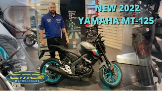 The New 2022 Yamaha MT-125 Cyan Storm First Look