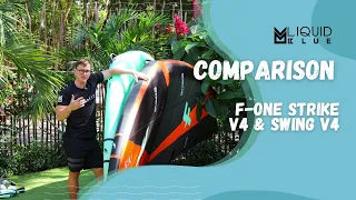 F-ONE Strike V4 & Swing V4 Comparison On Land Review with Charles at Liquid Blue Cabarete