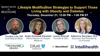 Lifestyle Modification Strategies to Support Those Living with Obesity and Diabetes