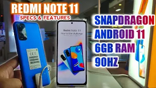 REDMI NOTE 11 (Xiaomi) Specs&Features Best Budget Phone 2022 / Pwedetech