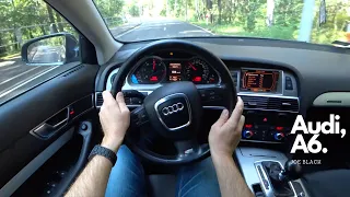 2006 Audi A6 C6 3.0 TDI Quattro (240 HP) | 4K POV Test Drive #101 Joe Black