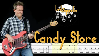 Led Zeppelin - Candy Store Rock (Bass Tabs & Tutorial) By John paul jones