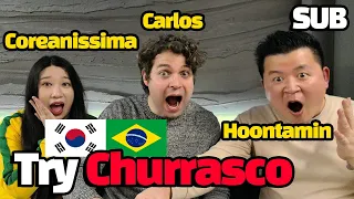 Coreaníssima Helena x 'Abnormal Summit' Carlos Gorito x Hoontamin Try Brazilian Food Churrasco