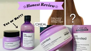 HONEST REVIEW| Loreal Professionnel Liss Unlimited| Shampoo | Hair mask| Price