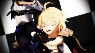 [MMD] Genshin Impact (Aether x Xiao) - Sleep with me