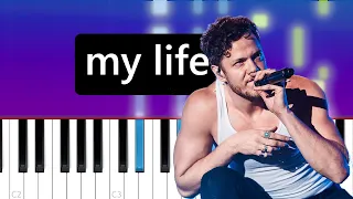 Imagine Dragons - My Life  (Piano Tutorial)