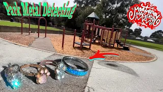 Metal Detecting 3 Parks! RINGS & JEWELRY Found!