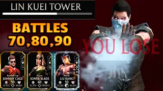 MK Mobile. Lin Kuei Tower Battles 70, 80 and 90. Boss Sub-Zero is SO ANNOYING!