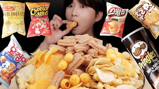 Crunch Snack Mukbang Eating Show!! 