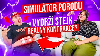 SIMULÁTOR PORODU - VYDRŽÍ STEJK REÁLNÝ KONTRAKCE? @andrejkajulie