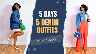 5 WAYS TO STYLE DENIM FOR SPRING & SUMMER | OOTD