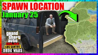 Spawn Location Gun Van *Wednesday January 25* | GTA 5 ONLINE