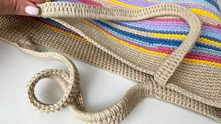 😍Seamless crochet bag! The easiest idea from leftover yarn.