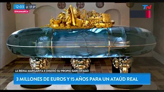 El ataúd de 3 millones de Euros de la Reina Margarita