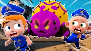 Baby Police vs Zombie Spider✨ Big Spider Songs + Police Officer Song | Nursery Rhymes & Kids Songs