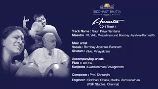"Ananta" Volume 1 - Maestros of India - Vikku Vinayakram and Bombay Jayshree Ramnath