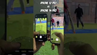 iPhone 12 Pro vs iPhone 14 Pro CAMERA TEST #shorts