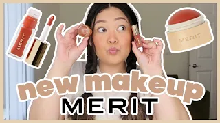 TRYING NEW MAKEUP FEATURING MERIT BEAUTY | JaaackJack