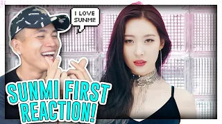 FIRST TIME REACTING TO SUNMI! [REACTION]