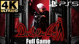 Devil May Cry PS5 HD Remaster - FULL GAME Walkthrough (4K Ultra HD) DMC1 PS5