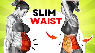 Slim Waist Exercises for Hanging Belly Fat 🔥30-Min STANDING Workout | Reduce Weight 100% Quickly