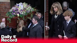 Kate Garraway's daughter carries dad Derek Draper's coffin at funeral as they say final goodbye