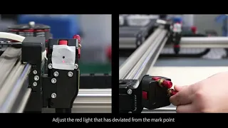 How to do the laser alignment on the laser machine in a easy way?