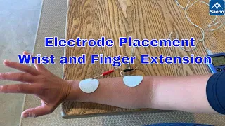 Electrode placement : Wrist and Finger extension