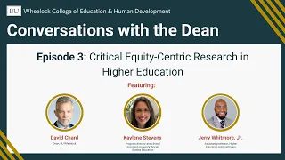 Critical Equity-Centric Research in Higher Education with Kaylene Stevens and Jerry Whitmore