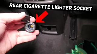CHEVROLET CRUZE REAR CIGARETTE LIGHTER SOCKET REMOVAL REPLACEMENT, POWER OUTLET NOT WORKING
