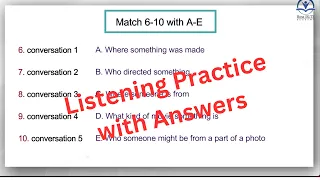 Listening Practice Test with Answers, IELTS practice