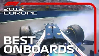 Amazing Overtakes, Dramatic Collisions | Emirates Best Onboards | 2012 European Grand Prix