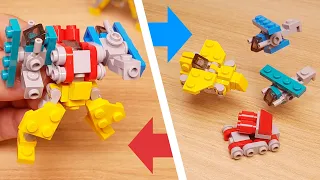 Micro LEGO brick combiner transformer mech - Warbot #LEGO #transformers #combiners