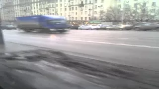 Москва. Трамвай 35-й маршрут. Дубининская улица - 2-й Нагатинский проезд.
