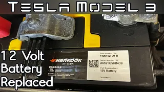 Tesla Model 3 - 12V Battery Replacement by Tesla